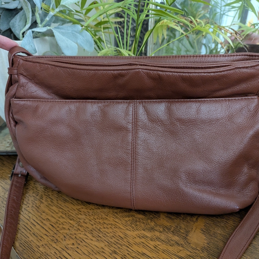 Vintage Saddle River Handbag Women  brown Leather shoulder Handbag